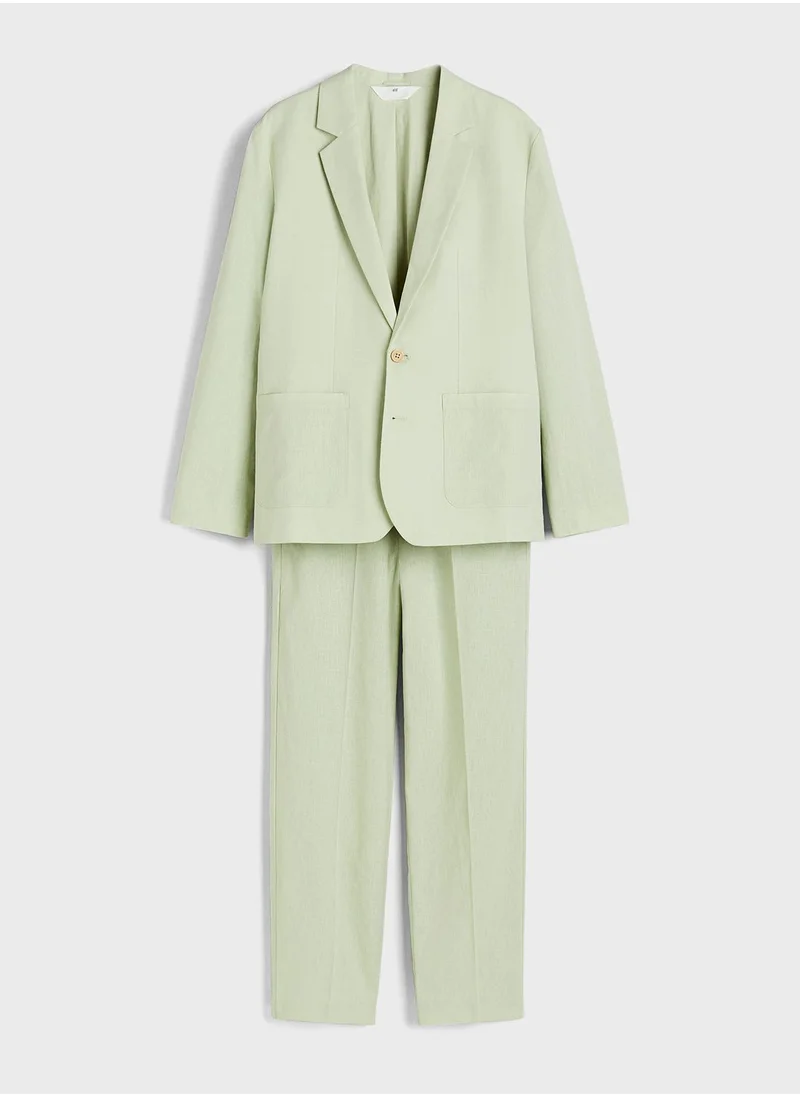 H&M Pocket Detail Suit & Pants Set