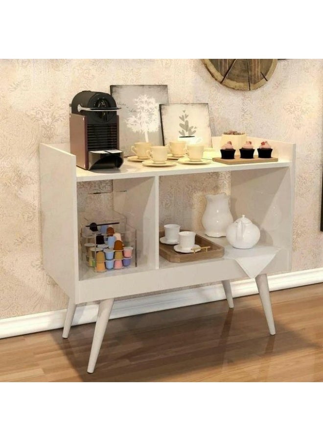 كوفي كورنر أبيض عصري يمنح منزلك إحساسًا بالفخامة والراحة في كل صباح.