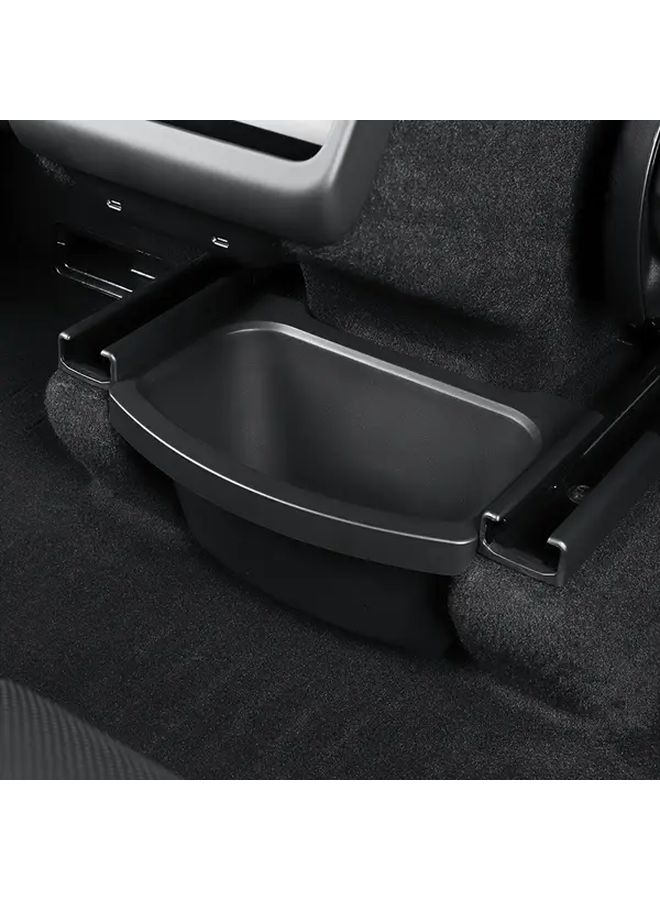 Black Rear Storage Box Tray For Tesla Model Y Rear Seat Organization - Image 3