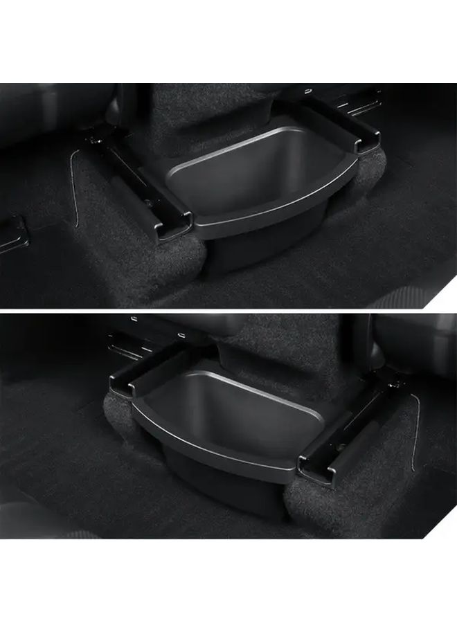 Black Rear Storage Box Tray For Tesla Model Y Rear Seat Organization - Image 4