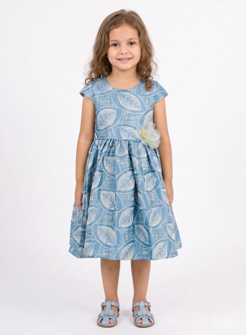 babyqlo Leaf Print Dress - Image 1