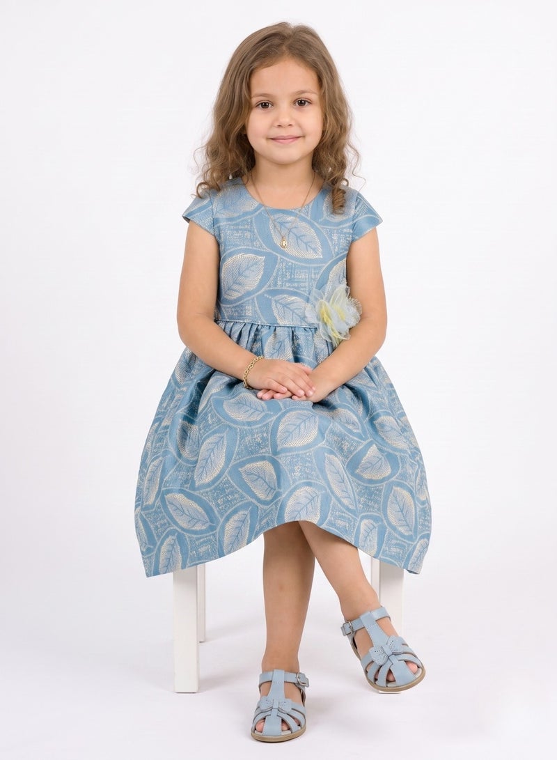 babyqlo Leaf Print Dress - Image 4