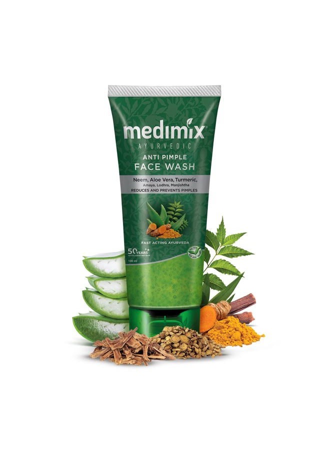 Medimix غسول وجه مضاد لحب الشباب بالأيورفيدا، 100 مل، متعدد، 3.4 أونصة - Image 1