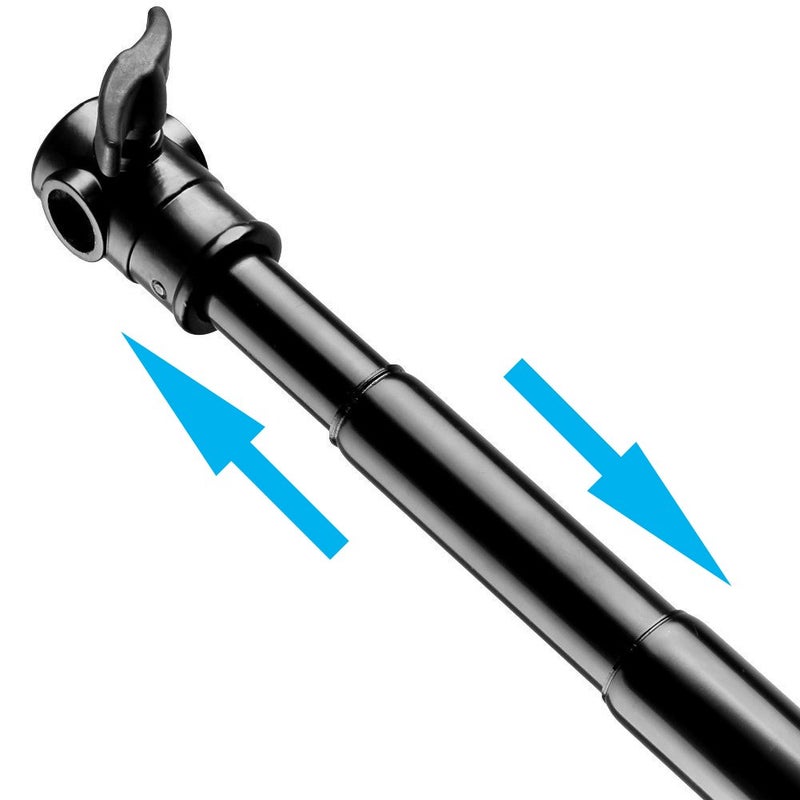 Fotoconic Pro 10 Feet/3M Aluminum Alloy 3 Section Telescopic Background Support Cross Arm Crossbar (Black) - Image 2