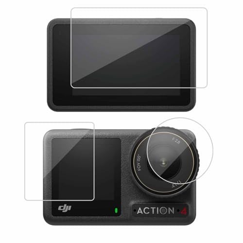 POPIO Military-Grade Gorilla Tempered Glass for DJI Osmo Action 4 Camera (Transparent) Edge To Edge Full Screen Coverage With Installation Kit, Complete Set Of 3 Glass - Image 5