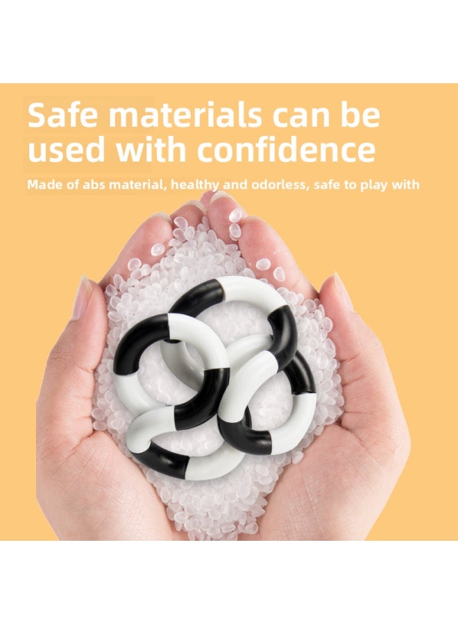 Loquat Tangle Children's ADHD Concentration Training Finger Relaxation Decompression Artifact Varied Twist Music Decompression Toy-Color:Tangle Black Red - Image 4