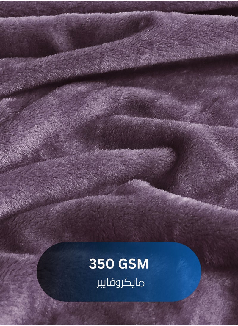 Master Home Textile Lightweight Velvet Blanket, Mora Series, 350GSM, Double Size 260 x 240 cm, Extra Soft All Season Fleece Blanket, Bed And Sofa Blanket  - Image 2
