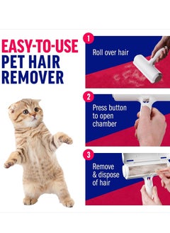 vsell24 Pet Hair Remover and Reusable Lint Roller For Furniture Couch Carpet Clothing and Bedding  - Image 2