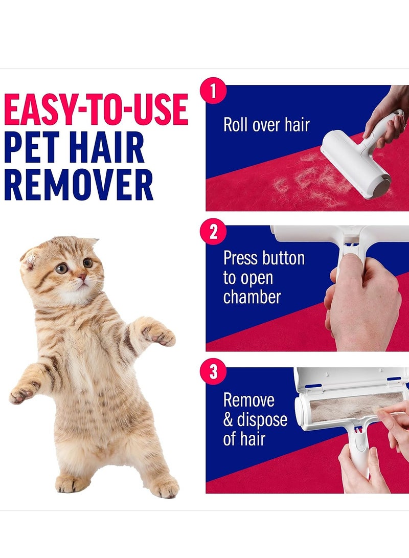 vsell24 Pet Hair Remover and Reusable Lint Roller For Furniture Couch Carpet Clothing and Bedding  - Image 2
