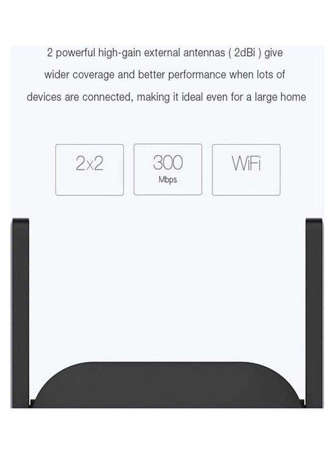 Gravity Mi Wi-Fi Range Extender Pro ‚Äì High-Speed 300Mbps Signal Booster, Dual Antenna, Easy Plug-in Setup, Wide Coverage for Home & Office ‚Äì Black - Image 2