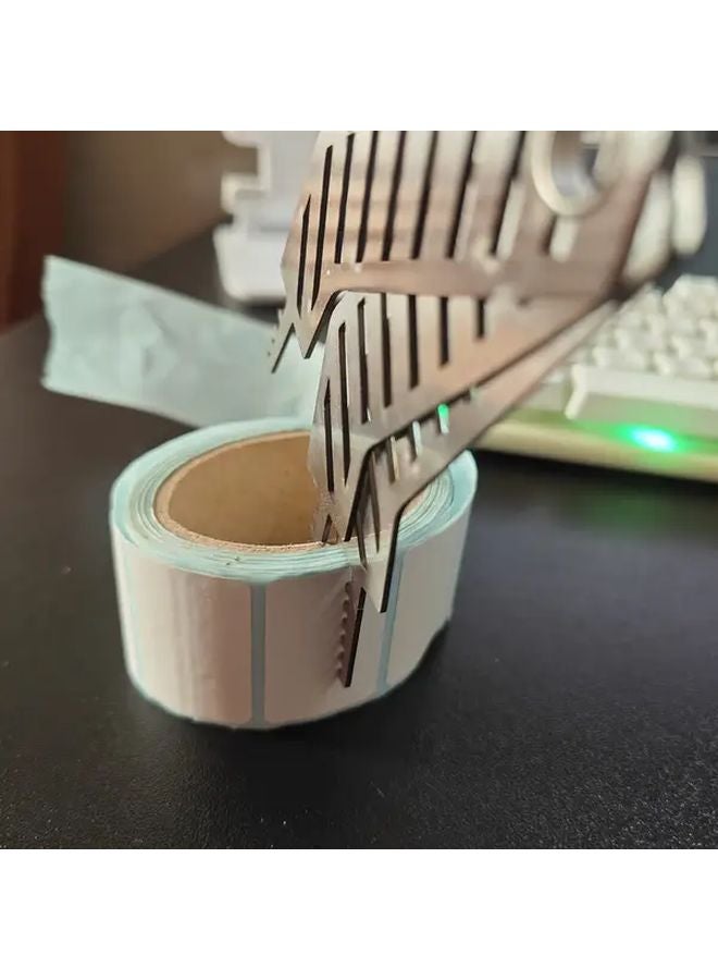 مرفق مشط مسطرة معدنية دليل أداة قياس دقيقة الكمية 1 لمقص مشاريع DIY مكتب الحرف اليدوية - Image 1