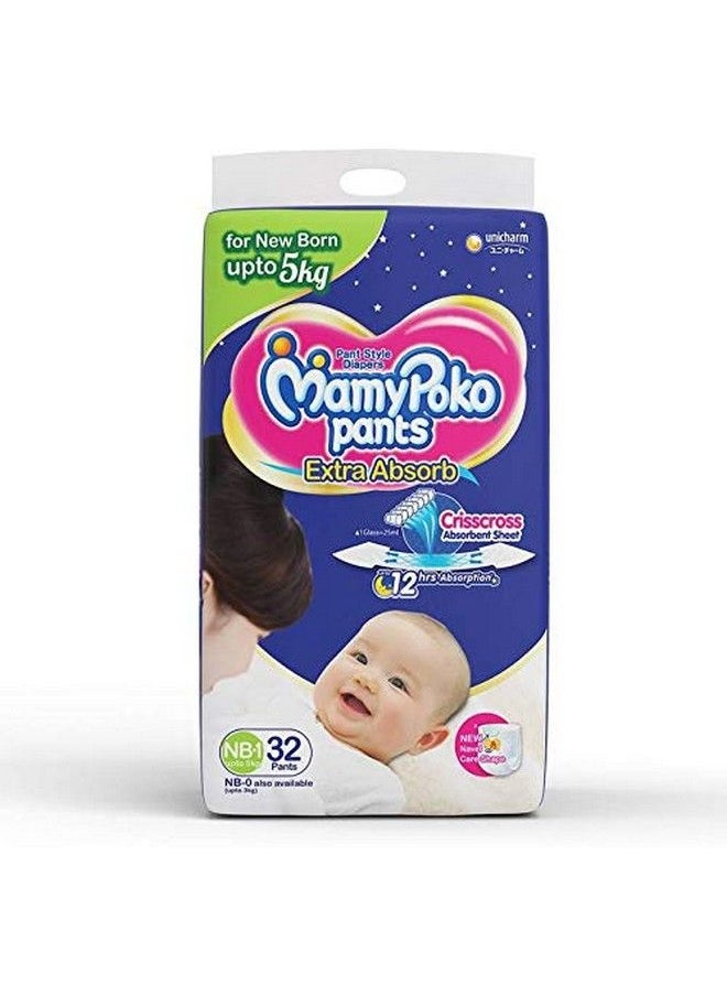MamyPoko Pant Style Nb 1 Size Diapers (32 Count)  - Image 3