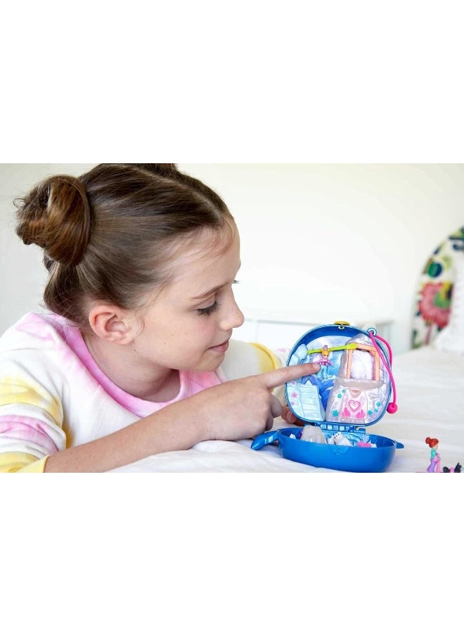 Polly Pocket - Polly Pocket Freezin' Fun Narwhal Compact with Fun Reveals, Micro Polly and Lila Dolls, Husky Dog & Sled, Polar Bear Figure & Sticker Sheet - Image 1