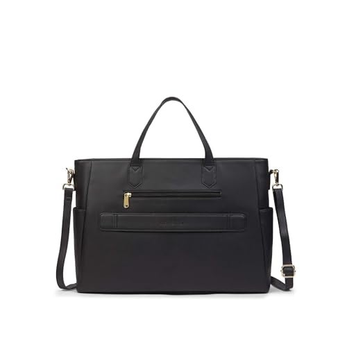 Caprese Bow 15.6 Inch Large Laptop Bag for Women with Adjustable & Detachable Straps | Stylish, Durable, and Spacious with Multiple Compartments for Work, Travel, and Everyday Use (Black) - Image 5