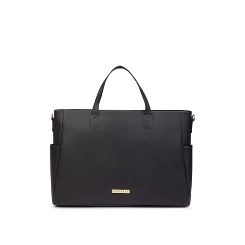 Caprese Bow 15.6 Inch Large Laptop Bag for Women with Adjustable & Detachable Straps | Stylish, Durable, and Spacious with Multiple Compartments for Work, Travel, and Everyday Use (Black) - Image 1