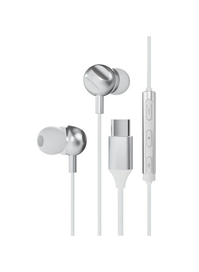 باورولوجي Powerology in-ear Wired Earphones With usb-c Connector usbc 1.2 M