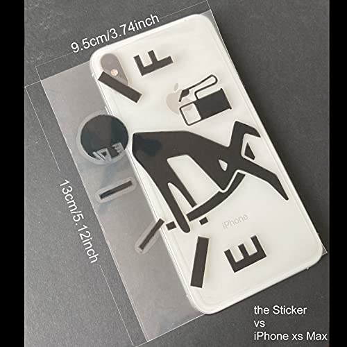 ZDTOPA 2Pcs Colorful Funny Fuel Tank Stickers Reflective Fuel Lid Decal Hilarious Decal for Most Vehicle Car Truck Gas Cap Door Easy Install On Individual Colorful - Image 3