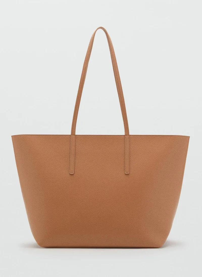 MANGO Shopper bag with double handle