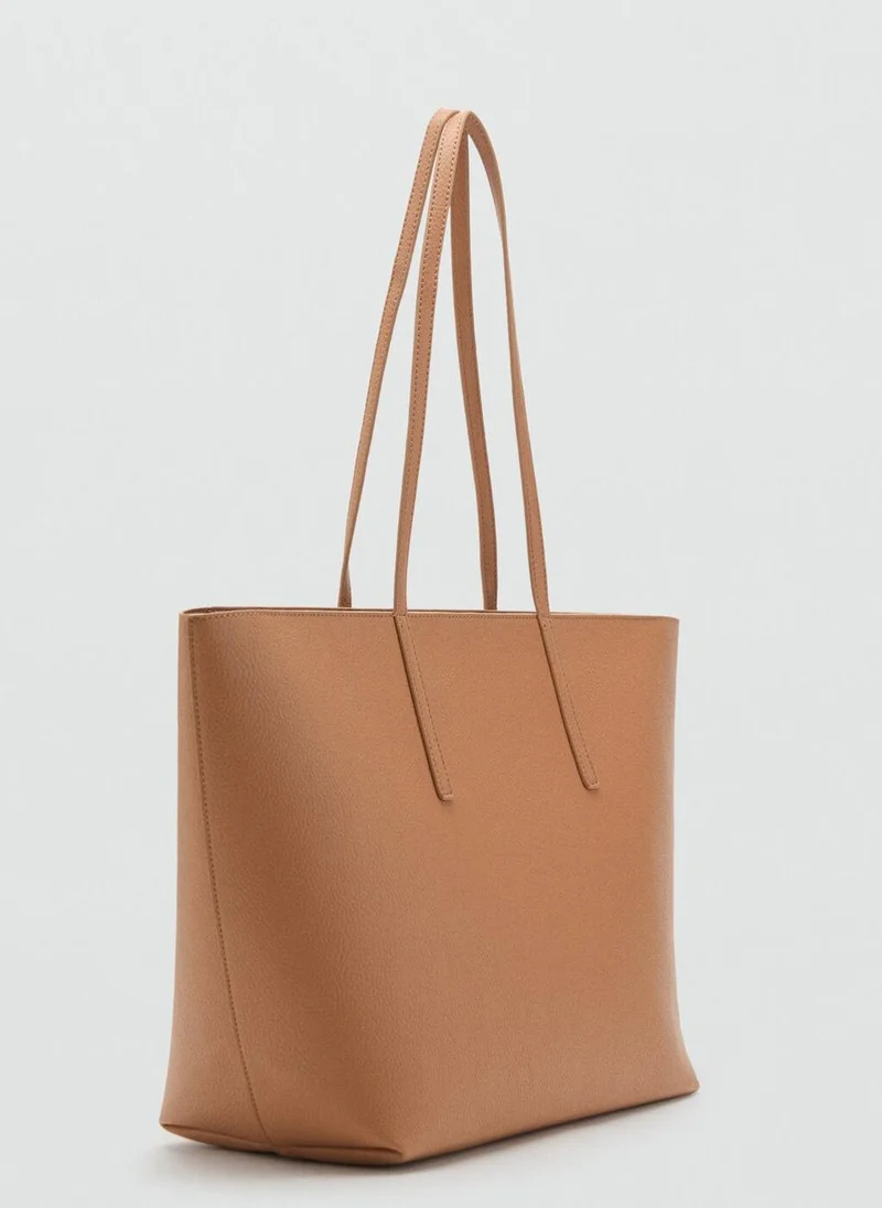 MANGO Shopper bag with double handle