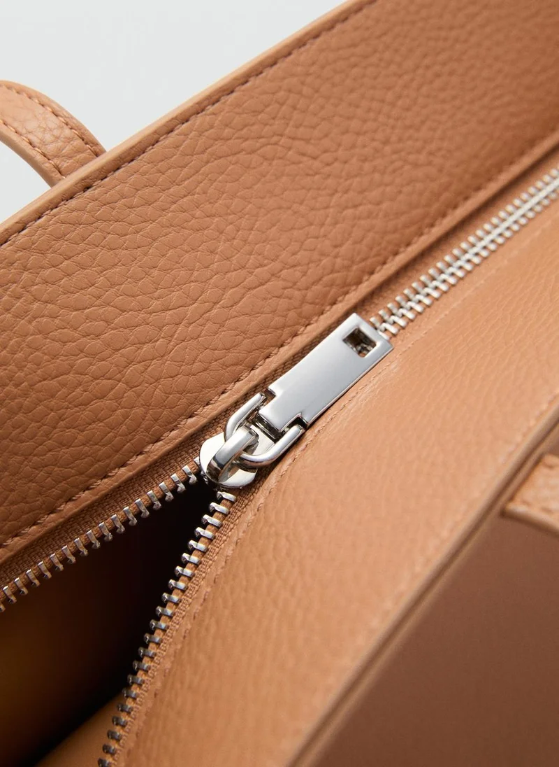 MANGO Shopper bag with double handle