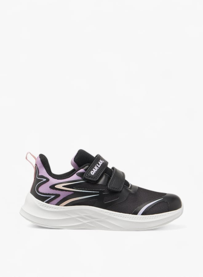 Oaklan by Shoexpress Girls Pull Tab Detail Sports Shoes with Hook and Loop Closure - Image 1