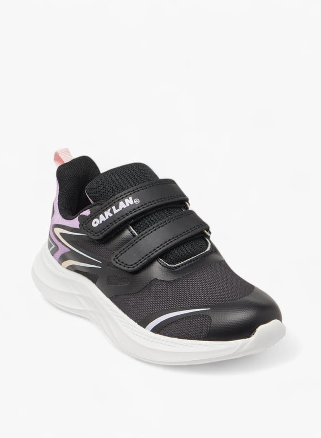 Oaklan by Shoexpress Girls Pull Tab Detail Sports Shoes with Hook and Loop Closure - Image 3