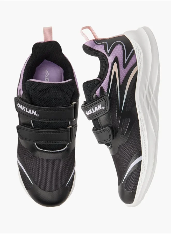 شو اكسبرس Girls Pull Tab Detail Sports Shoes with Hook and Loop Closure