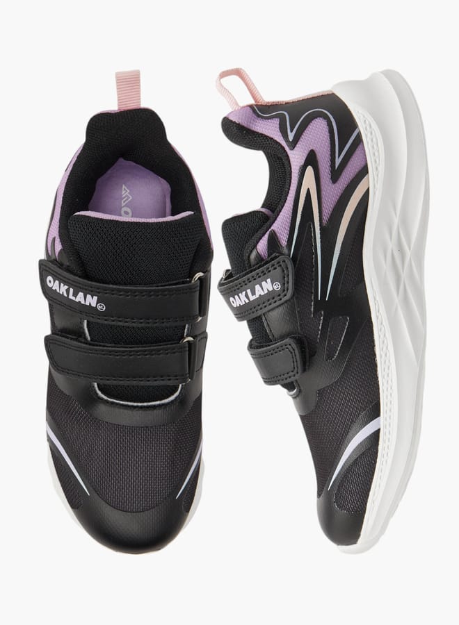 Oaklan by Shoexpress Girls Pull Tab Detail Sports Shoes with Hook and Loop Closure - Image 2