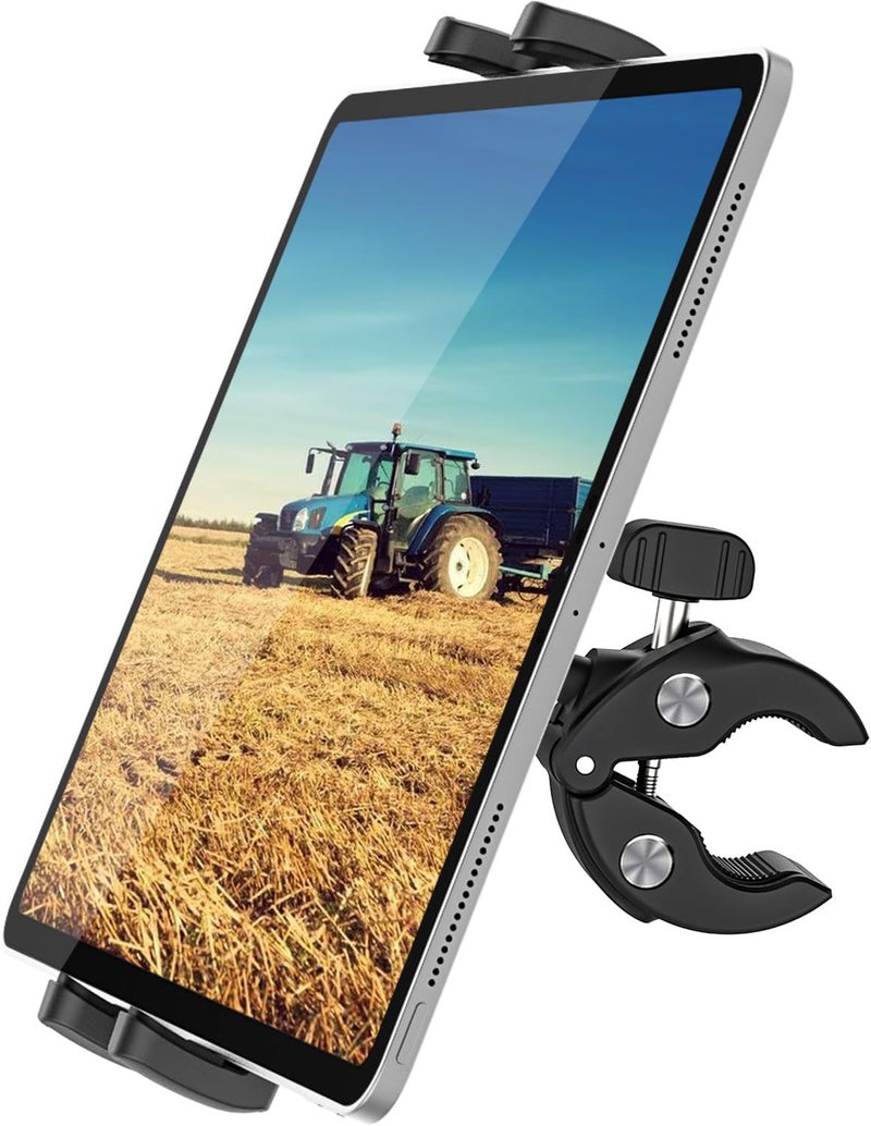 Dosvsi Stable Tablet Holder for Forklift/Work Vehicles/Agricultural Machinery, Buckle for iPad 12.9 Pro Air Mini, Galaxy Tab, Z Fold, iPhone, 4-13" Devices - Image 1