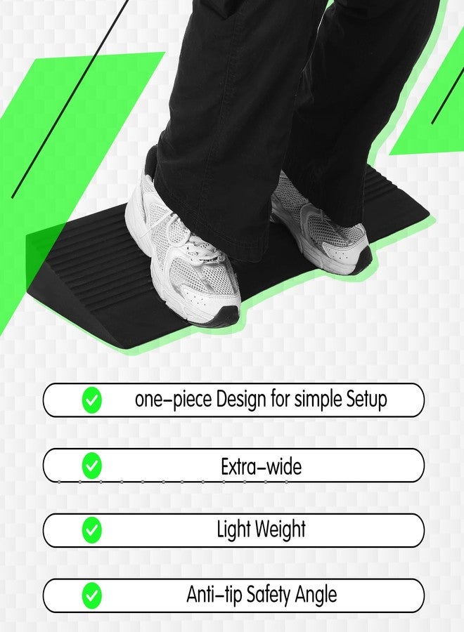 Pangda Squat Wedge Block Slant Board Incline Board 25.4 x 9.3 x 2.6 Inch Deadlift Platform Squat Stand Heel Wedge for Exercise Equipment for Weightlifting Stretching Training Fitness Exercise - Image 5