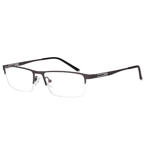 Jcerki Photochromic Gray Reading Glasses +1.50 Strength Half frame Men Eyeglasses - Image 2