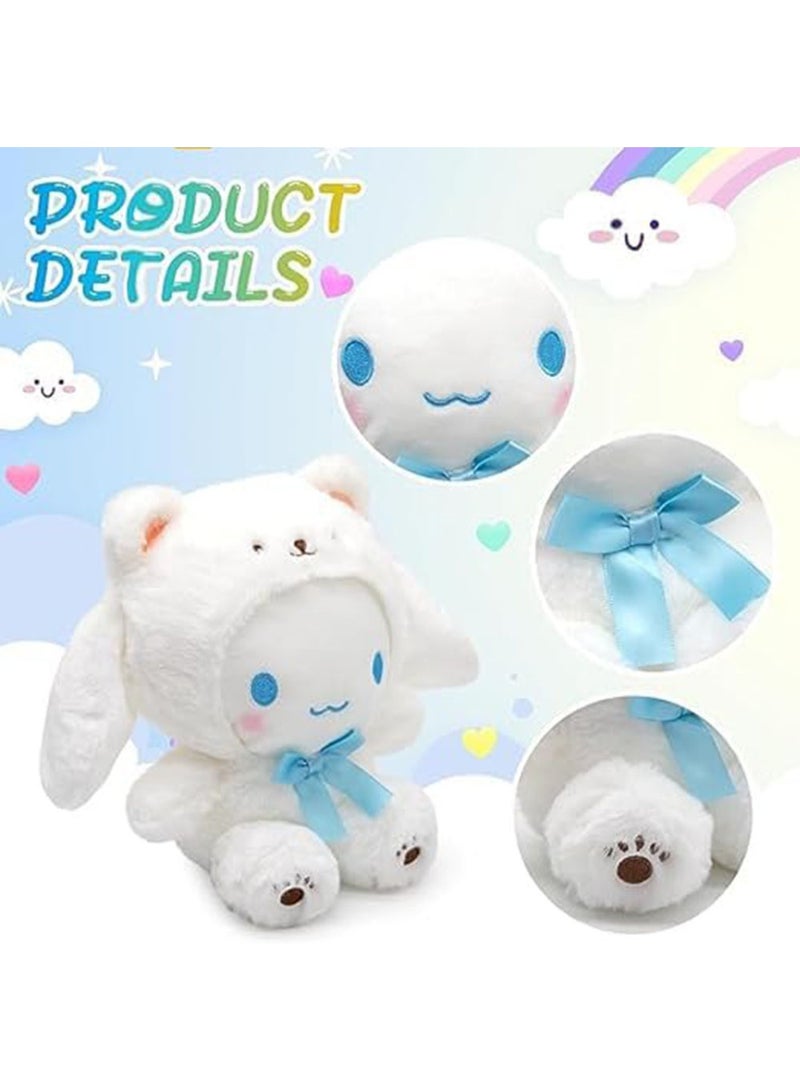 DURKU Cartoon Stuffed Animal Figure Anime Plushies Pillow Toy, Super Cute Cartoon Theme Party Favor, Soft Doll Toys Gift for Friends Fans and Family (White) - Image 4