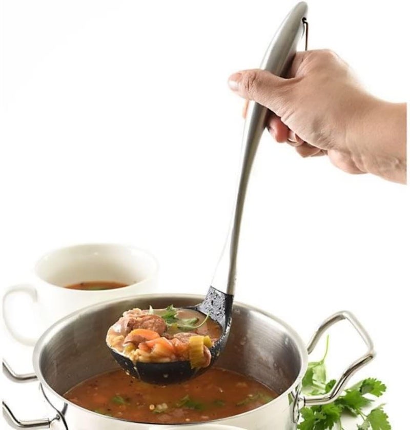 Norpro Stainless Steel and Silicone Soup Ladle - Image 3