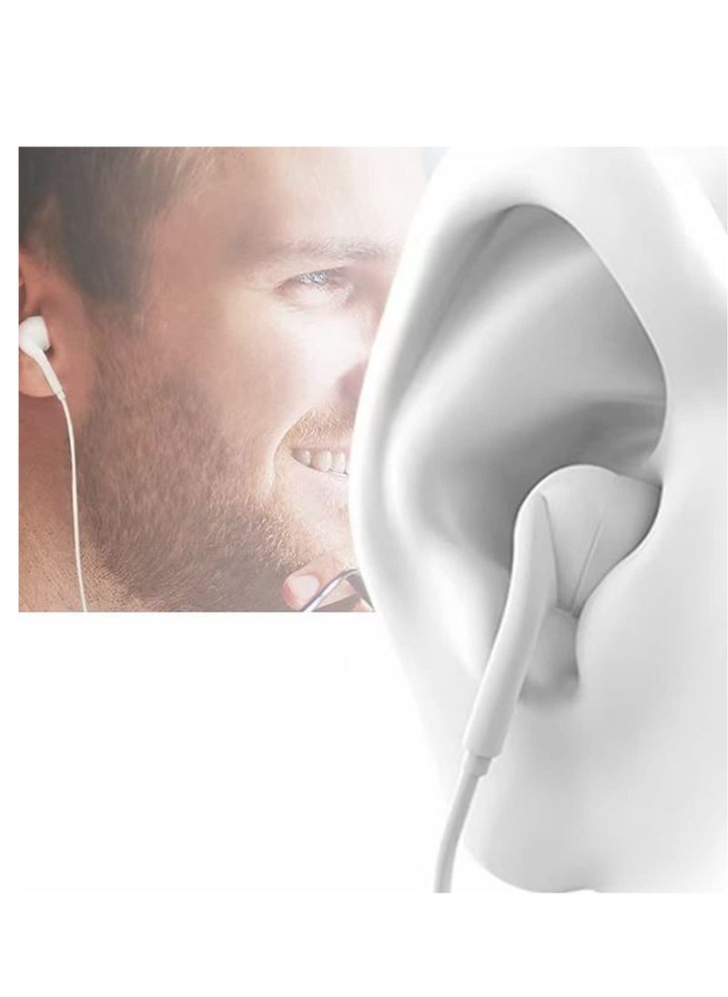 ELTRAZONE Generic 3.5mm Wired Earphone, Three Frequencies Balanced Clearer Hearing Experience, White, Universal earphone, Built-in Microphone, Built-in Controllers. Android, Iphone Compatible, … - Image 3