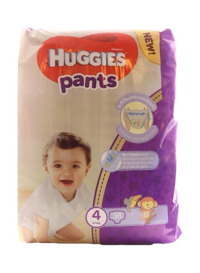 HUGGIES سراويل حفاضات لمسة جافة، 9-14 كجم - 36 قطعة