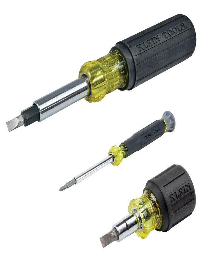 Klein Tools 85514 Multi-Bit Screwdriver and Nut Driver Set, 3-Piece - Image 1