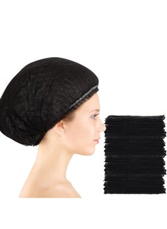 Geyoga 100 Pieces Hair Caps 21 Inch Nonwoven Caps Hair Net Elastic Cap Head Hair Cover Hats For Cosmetics Beauty Salon (Black)  - Image 1