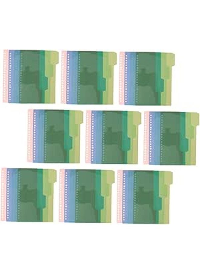 44 Pcs Plastic Index Dividers A5 20 Hole Multi Color Tabs Binder Index Cards For Office School Organization