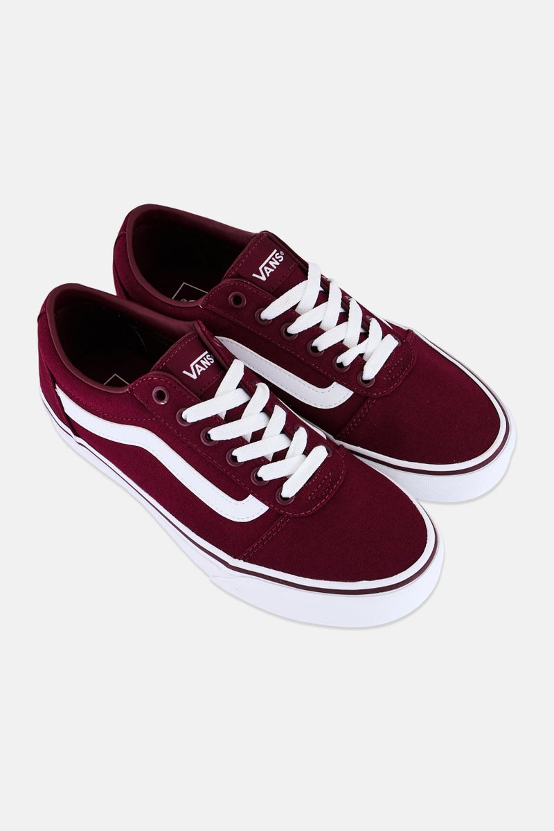 VANS أحذية التزلج للنساء بلون المارون مع أربطة - Image 3