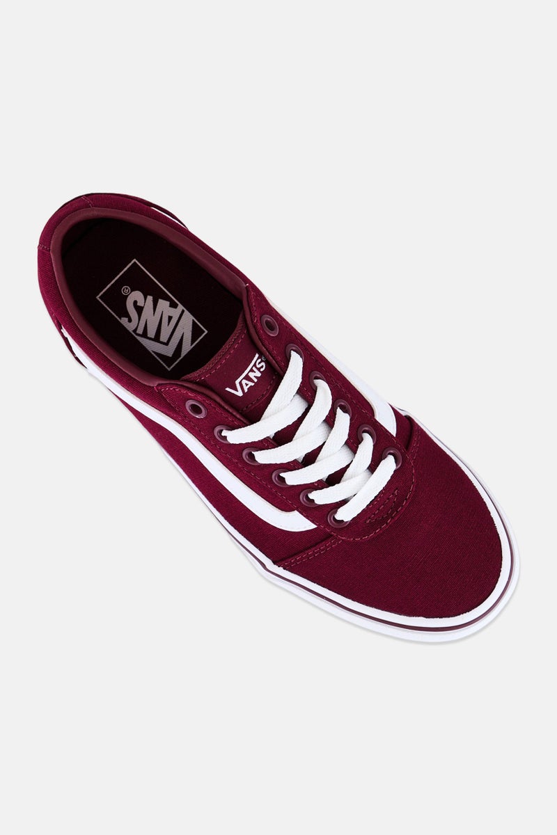 VANS أحذية التزلج للنساء بلون المارون مع أربطة - Image 2