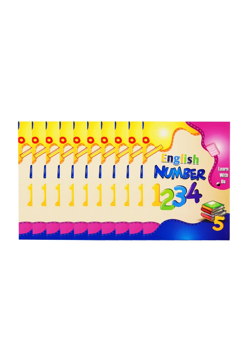 MASCO English Number Learning Books for Children, Pack of 12 - Image 1