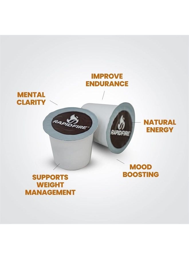 Rapid Fire - Rapidfire Caramel Macchiato Ketogenic High Performance Keto Coffee Pods, Supports Energy & Metabolism, Weight Loss Diet, Single Serve K Cup, Brown, 16 Count (Packaging May Vary) - Image 1