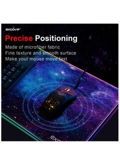 RGB Gaming Mouse Pad, 14 Modes Extended Large Table Desk Mat Led Mousepad for PC Computer MacBook Keyboard Mat Anti-Slip (Starry Sky 800x300mm) - pzsku/Z326E7783428B77FAC2ECZ/45/_/1699866134/1963efbd-2749-4c20-a114-b2681e71f4e9