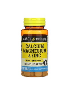 Mason Natural Calcium Magnesium and Zinc 100 Tablets  - Image 1