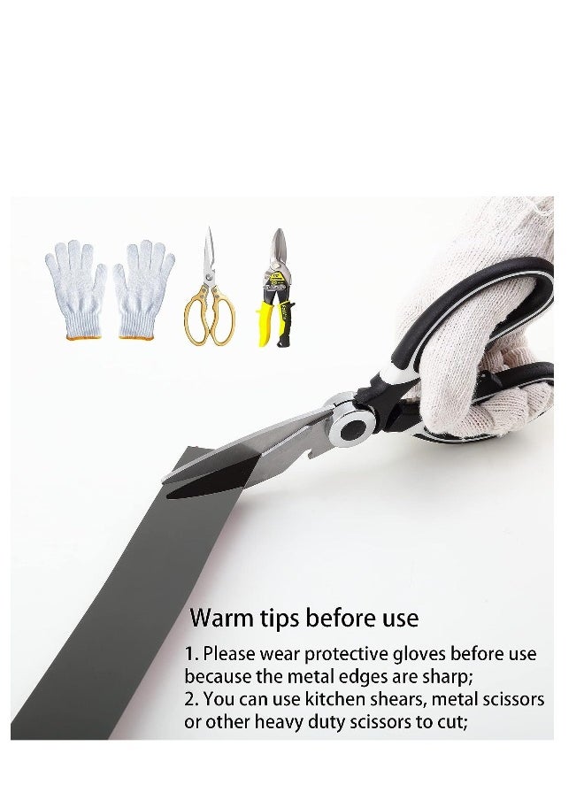 Generic - Stainless Steel Wall Molding Trim Peel and Stick, Flexible Self-Adhesive Metal Trim for Ceiling, Mirror Frame and More, Mirror-Like Finish Metallized Black - Image 1