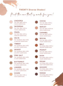 Color Chemistry Color Chemistry Peanut Liquid Foundation - 30 ml, Enriched With Rosehip Andgreen Tea, For Luminous Natural Finish, Buildable Coverage, And Certified Organic  - Image 4