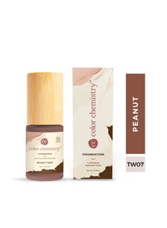 Color Chemistry Color Chemistry Peanut Liquid Foundation - 30 ml, Enriched With Rosehip Andgreen Tea, For Luminous Natural Finish, Buildable Coverage, And Certified Organic  - Image 5