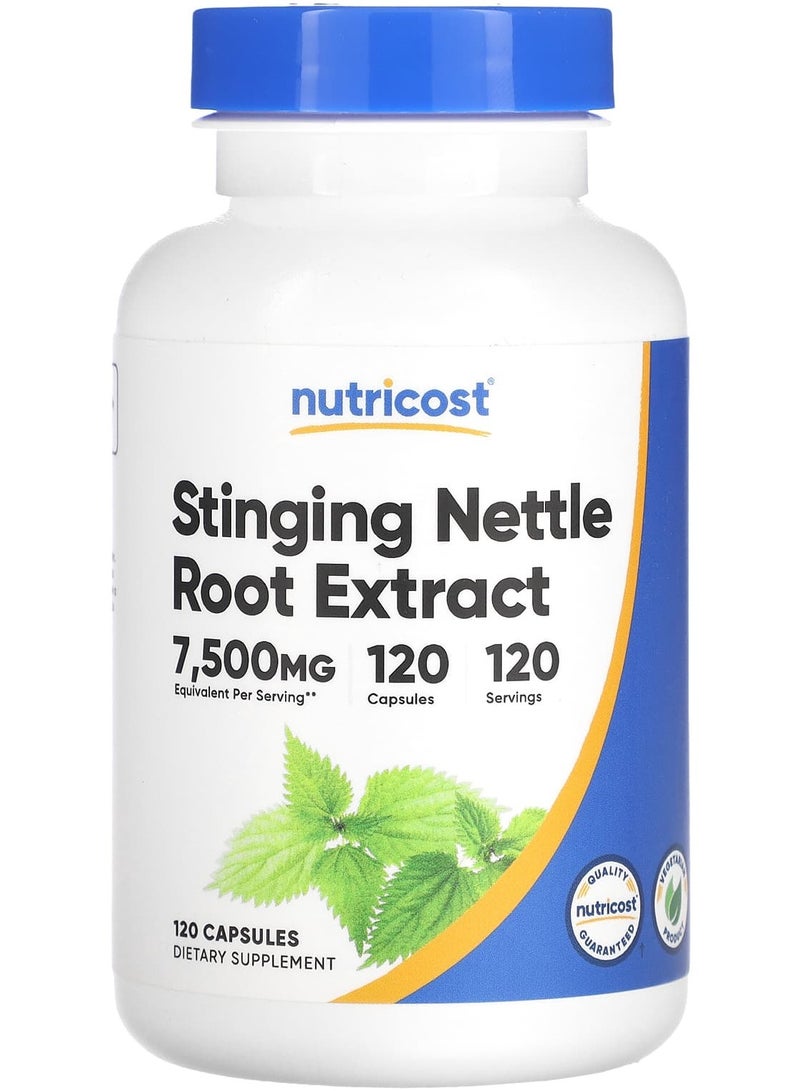 Nutricost Stinging Nettle Root Extract, 7,500 mg , 120 Capsules