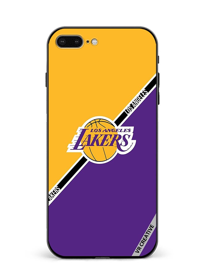 VR CREATIVE Protective Case Cover For Apple iPhone 7 Plus/8 Plus Los Angeles Lakers Design Multicolour - Image 1