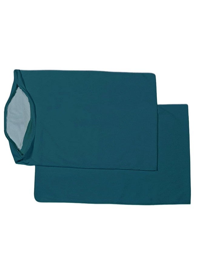 Trance Ultra Soft Terry Waterproof Pillow Protector Cover with Zippered Closure | Dust Mite - Bed Bug Protection | Oil and Water Spill Protection Covers (Standard 18 x 28 inch - Teal) - Pack of 2 - Image 1